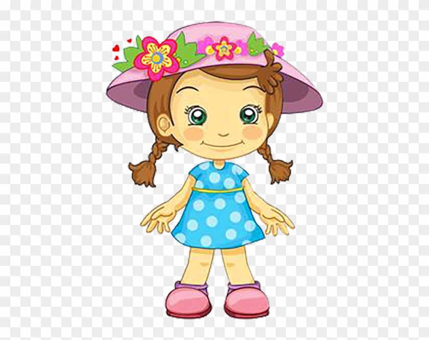 Hat Child Clip Art - Girl Wearing A Hat Clipart #430229