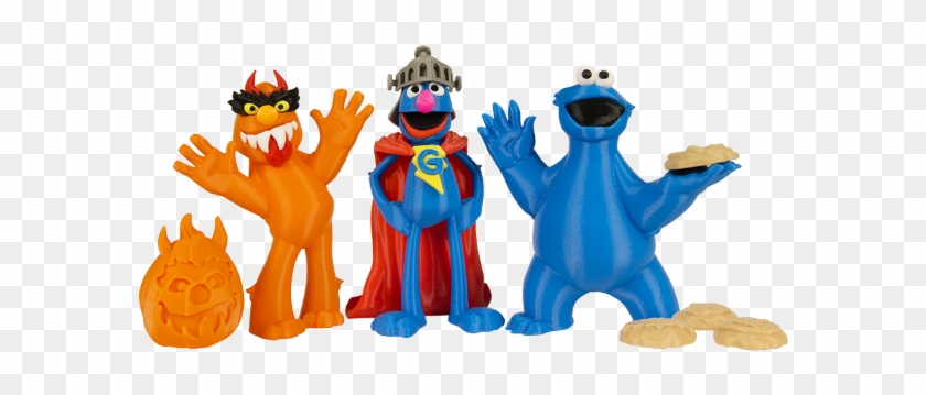 3dersorg Makerbot Brings Sesame Streets - Cookie Monster And Grover #430273