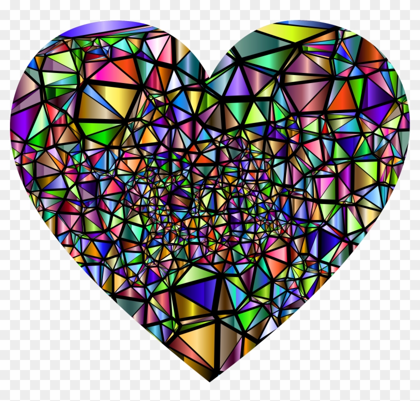 Big Image - Stained Glass Broken Heart #430459