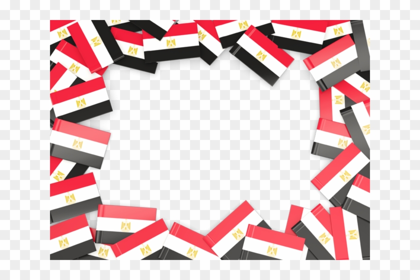 Illustration Of Flag Of Egypt - Egypt Flag Frame #430737