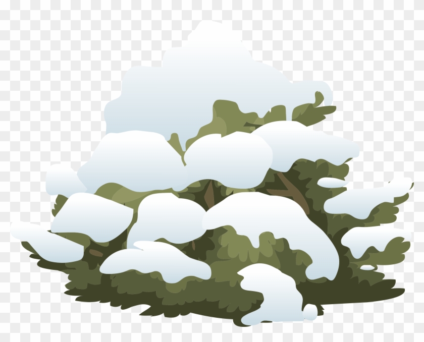 Landscape Snow Bush 01b Al1 - Snow Bush Clipart #430747