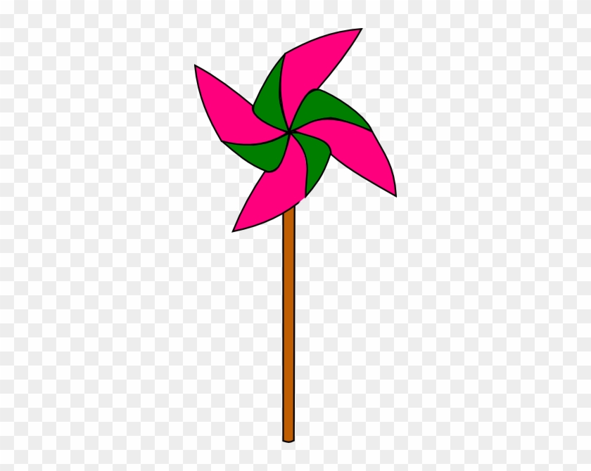 Pink And Green Pinwheel Clip Art - Clip Art #430818