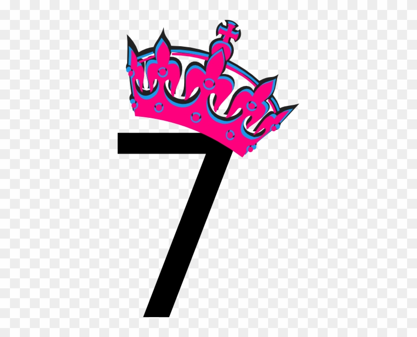 Number 7 Clip Art - Number 7 In Pink #430873