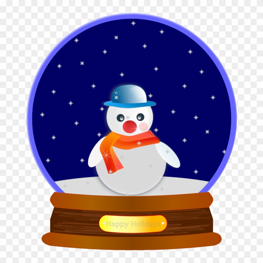 Ducks Animated Winter Clipart - Clip Art Snow Globe #430903