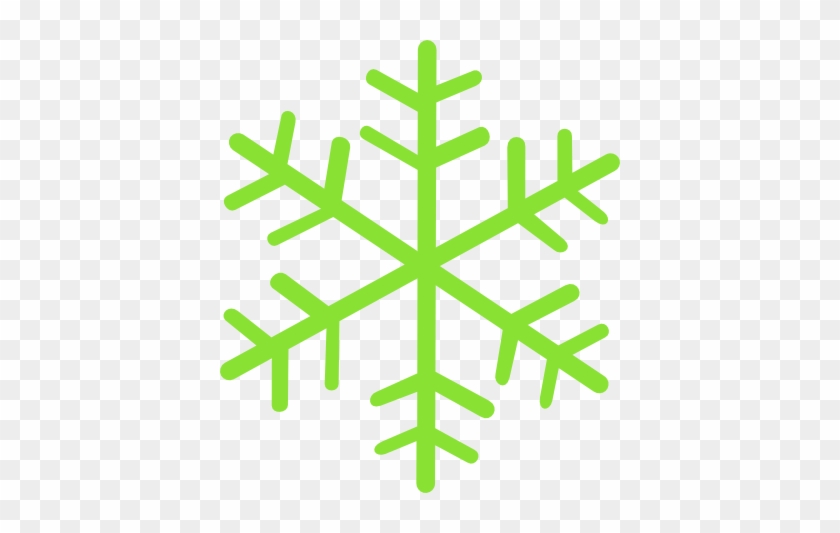 Snowflake Red N Green Clipart - Green Snowflake Clipart #430910