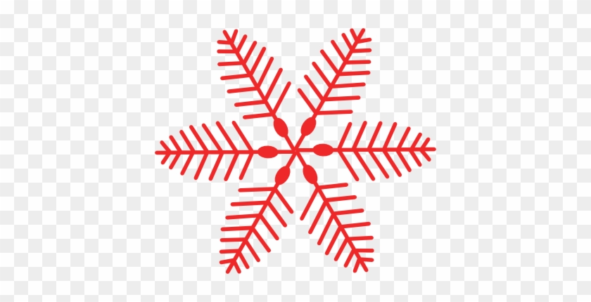 Christmas Snowflake Clipart - Red Christmas Clip Art #430916