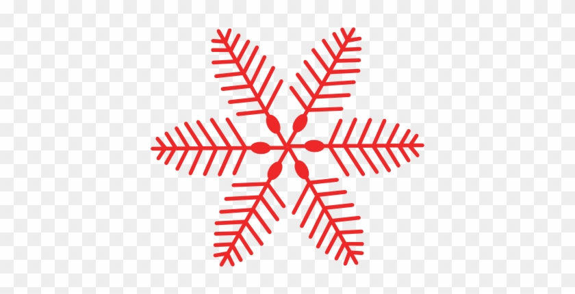 Christmas Snowflake Clipart - Red Christmas Clip Art #430916