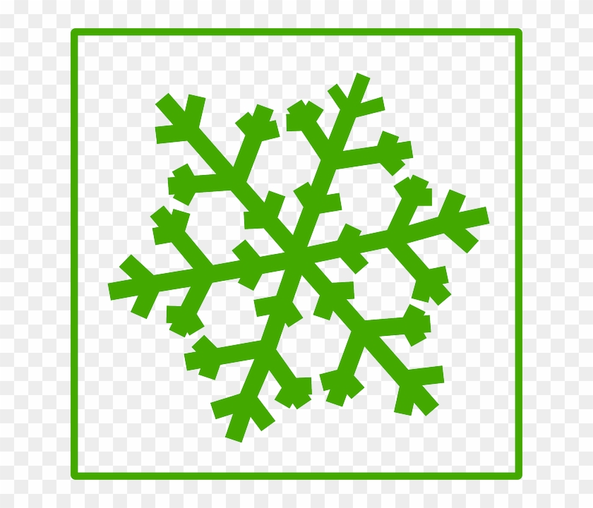 Weather Snowflake, Green, Snow, Weather - Green Snow Icon #430932