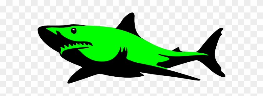 Shark Clipart Green - Sharks Silhouette #430962