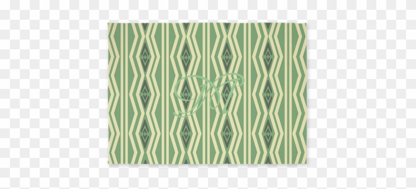 Fresh Green Geometric 5x7' Area Rug - Circle #430991