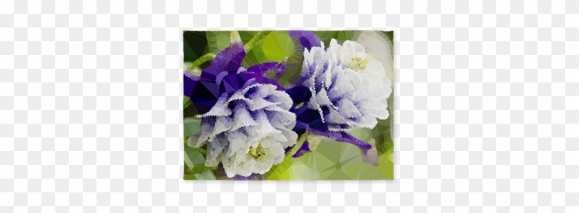 Purple Low Poly Floral Triangles 5'x7'area Rug - Columbine #430993