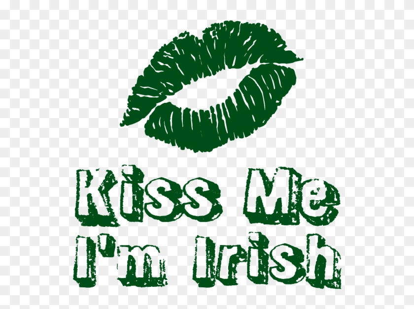 Favorite - Kiss Me Im Irish Green Lips Bib #430996