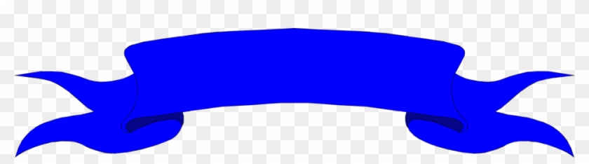 Blue Ribbon Banner Clipart - Blue Banner No Background #431024