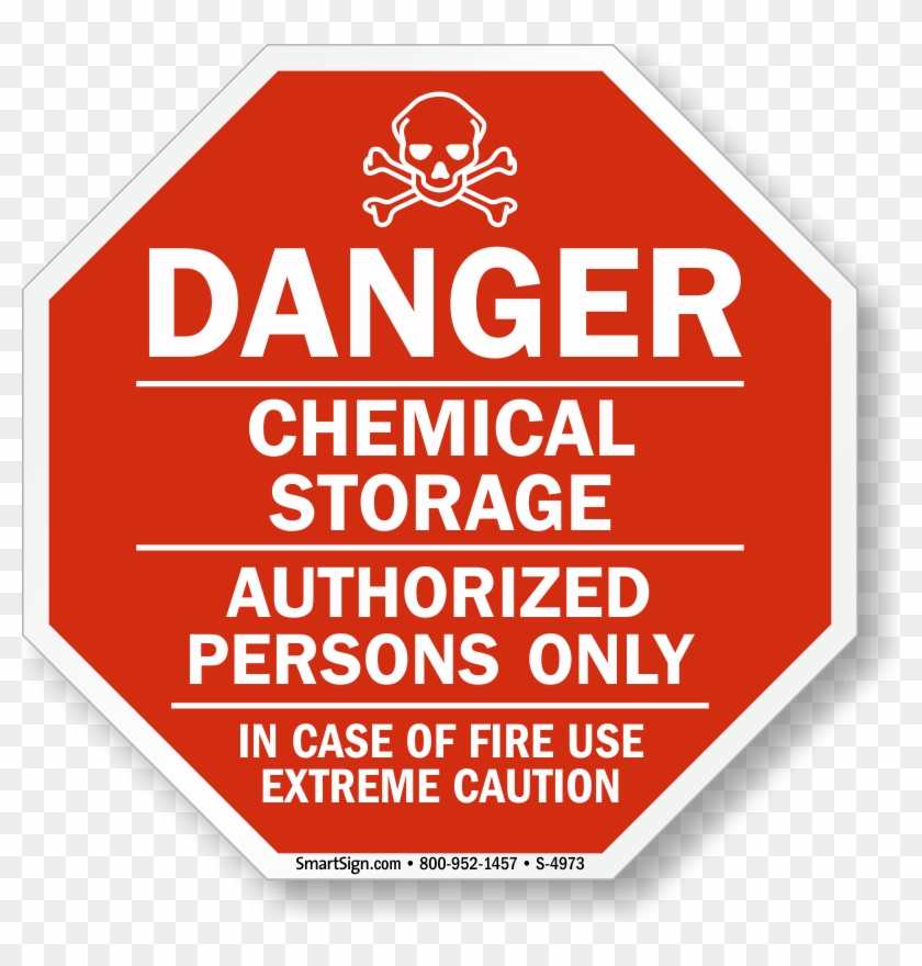 Chemical Storage Area Sign - Pesticide Caution Warning Danger #431066