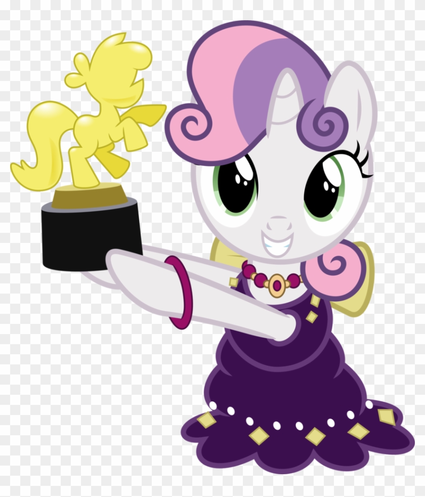 Sweetie Belle Holding A Trophy By Jeatz-axl - Mlp Sweetie Belle Dress #431206