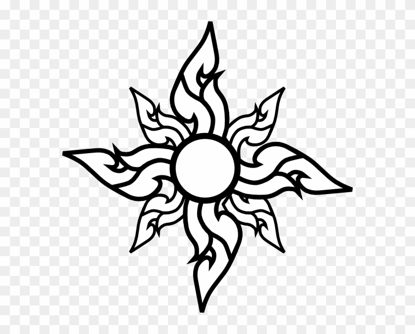 Flower Star Outline Clip Art - Cool Star Outline #431224