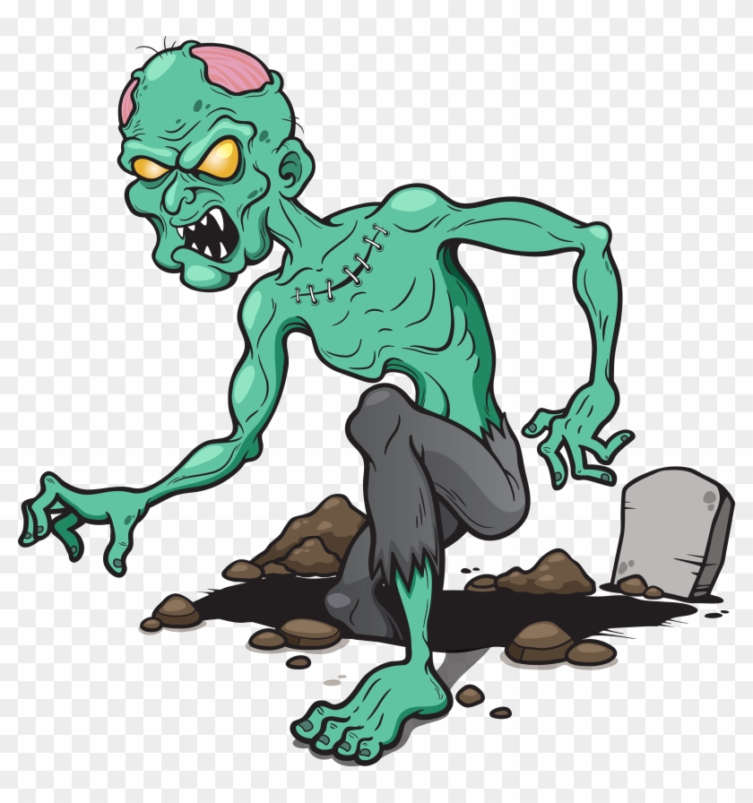 Zombie Clip Art Image - Zombie Coloring Book 2 #431297