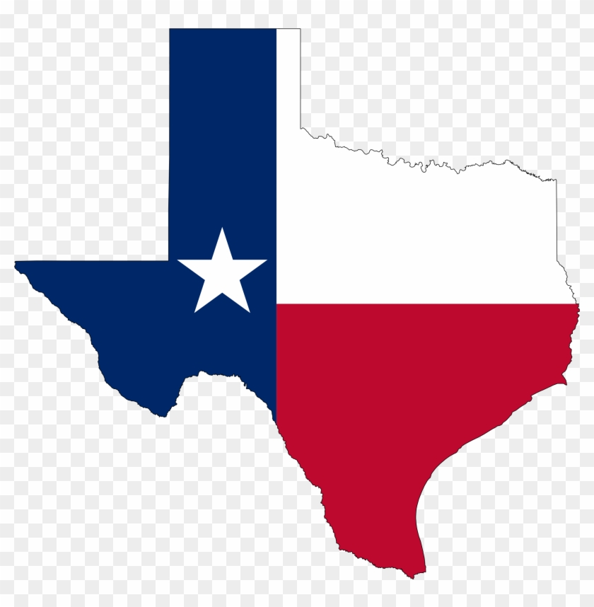 Texas State Flag Map - Texas State Flag Png #431295