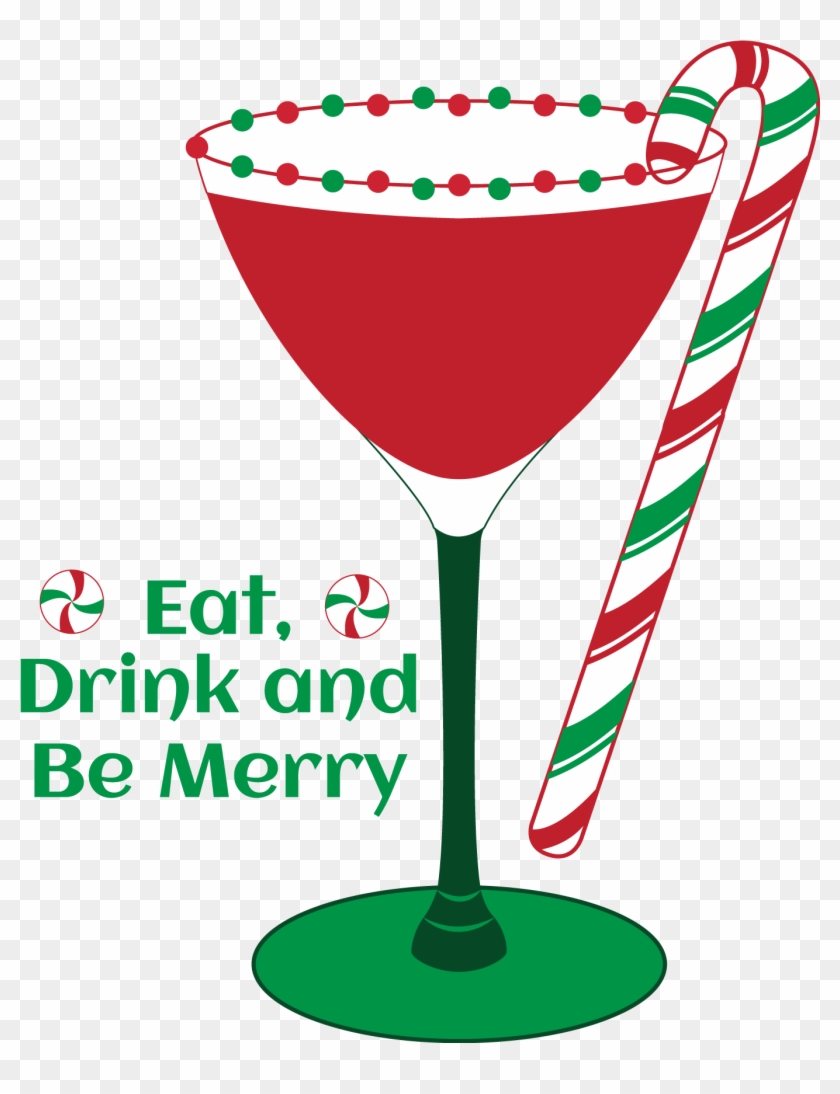 Martini Christmas Clip Art - Champagne Stemware #431317