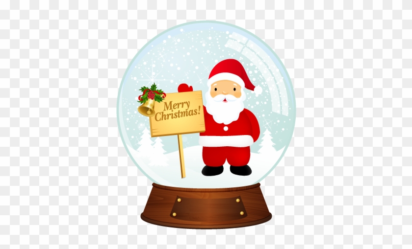 Free Vector Vector Santa Christmas Snowballs Free Vector - Merry Christmas Dp #431318