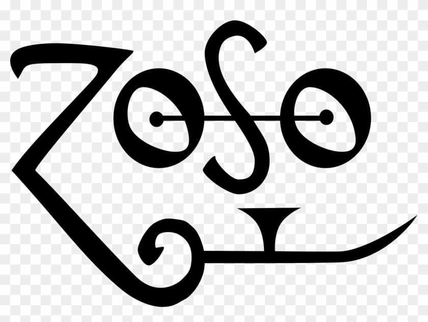 Zoso Jimmy Page Saturn Sigil - Led Zeppelin Jimmy Page Symbol #431531