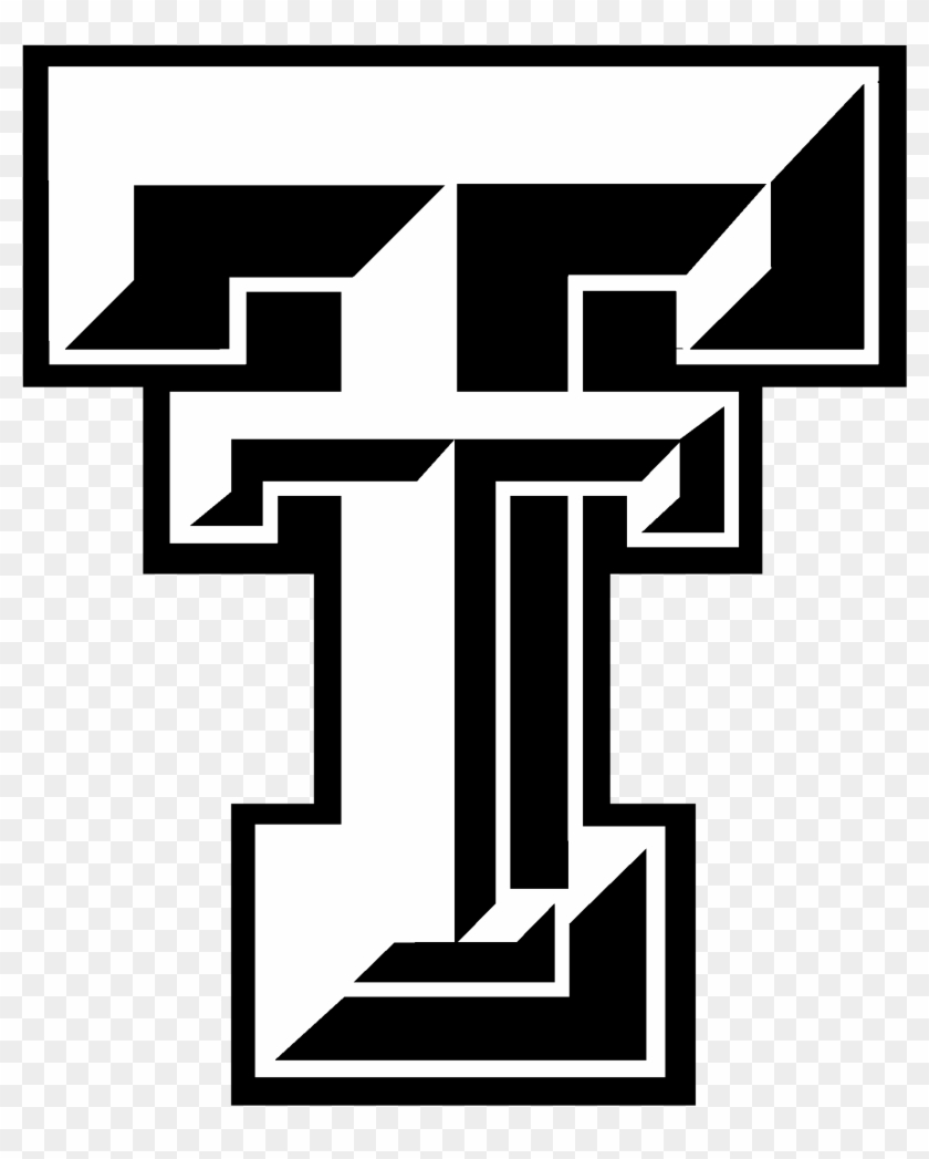 Texas Tech Red Raiders Logo Black And White - Texas Tech Red Raiders Football #431639