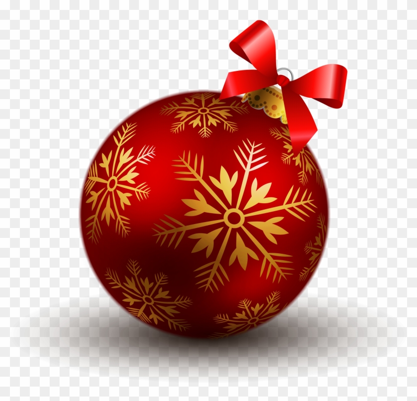 Christmas Baubles Png - Boule De Noel Rouge Et #431713