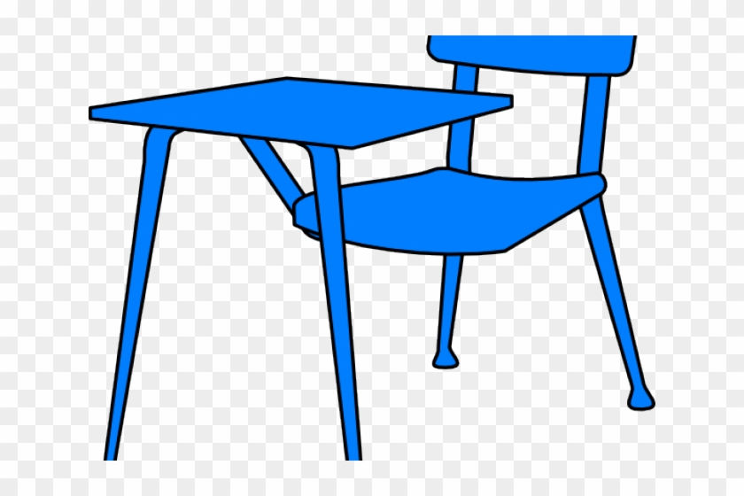 Class Desk Cliparts - Blue Desk Clipart #431718