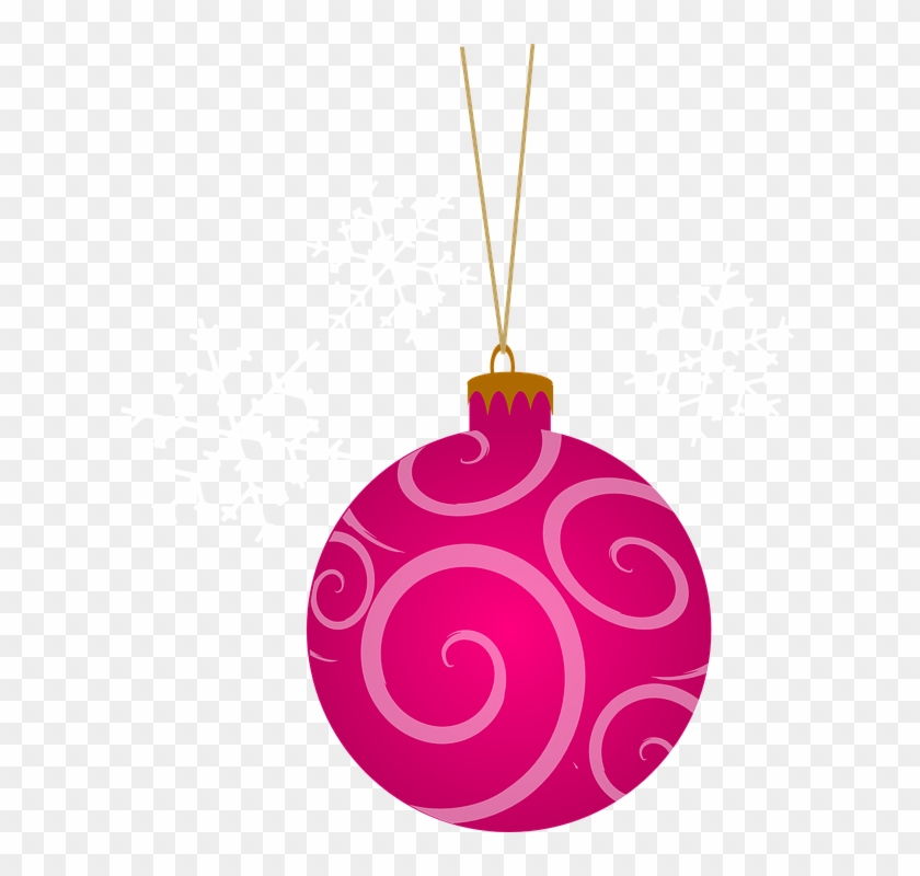 Pink Clipart Bauble - Pink Ornament Clipart #431744