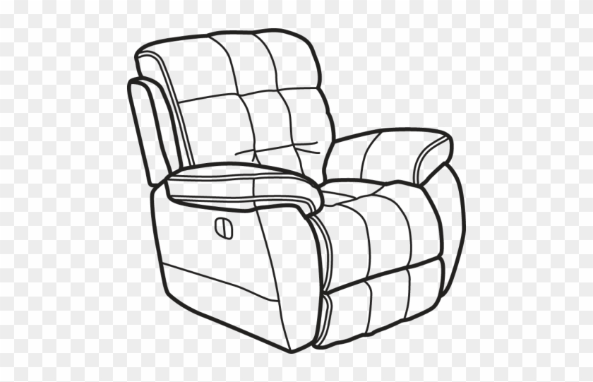 Fabric Power Recliner - Clip Art Recliner #431767