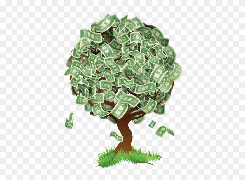 Watering Money Tree Clipart - Money Tree Transparent #431879