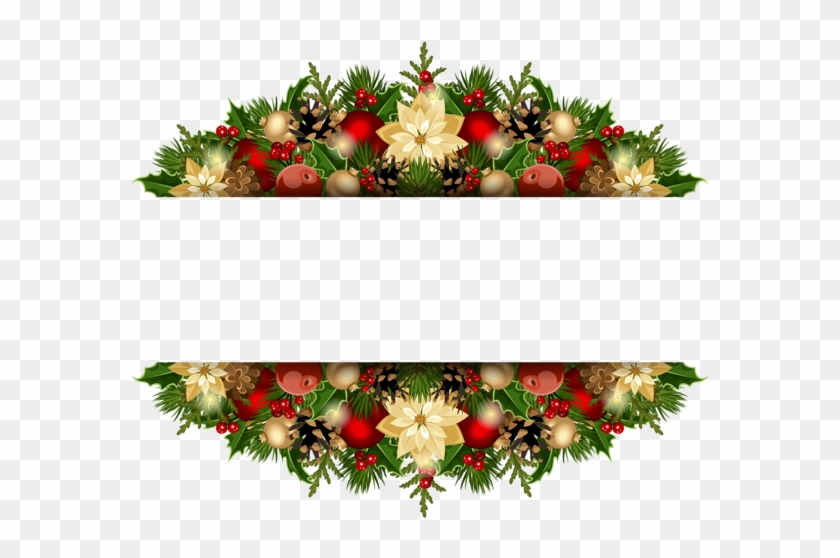 Christmas Clipart Borders Png - Christmas Background Vector Png #431932