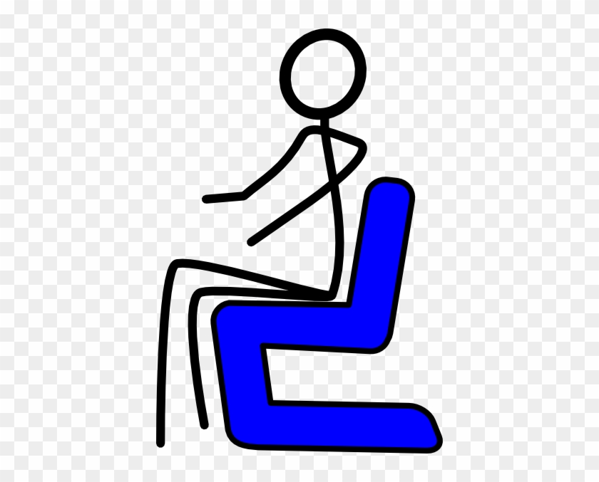 Chair Sitting Clipart - Stick Figure Sitting Down #431978