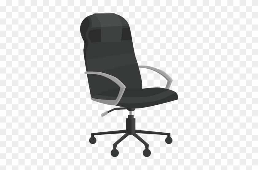 Leather Office Chair Clipart Transparent Png - Back Of Office Chair Clip Art #431985