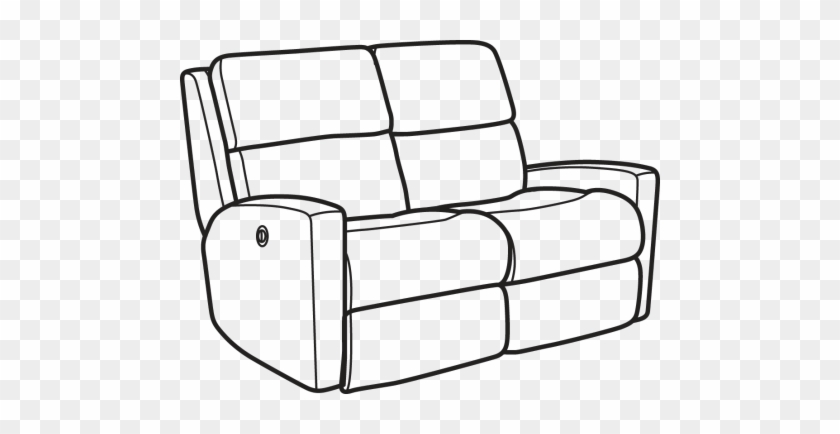 Fabric Power Reclining Loveseat - Recliner #431994