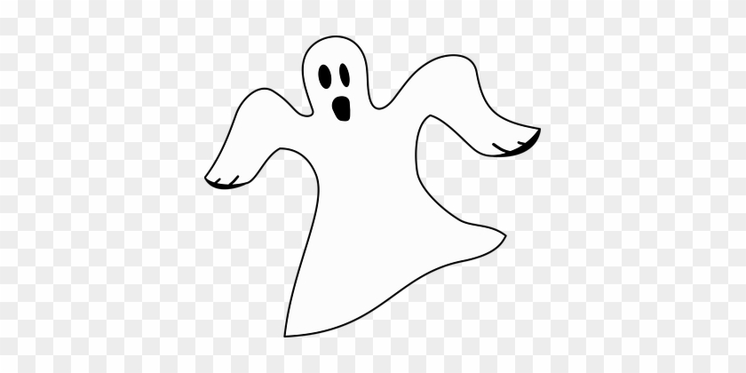 Ghost Halloween Spooky Ghost Ghost Ghost G - Black And White Ghost #432061