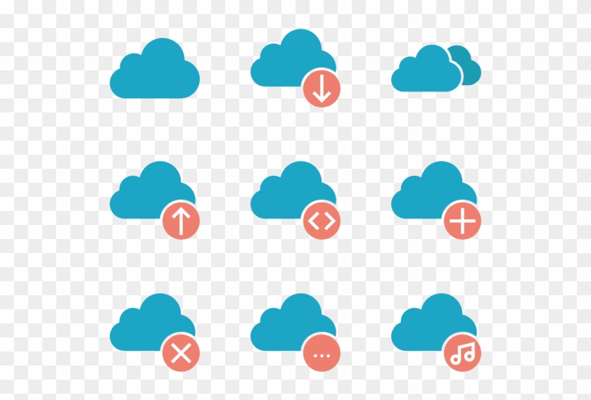 Cloud Computing Icon Set - Cloud Computing #432140