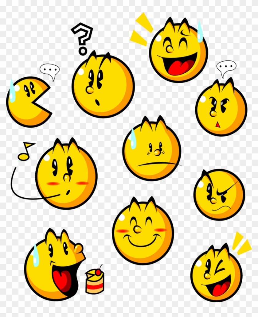 Pac - Pac Man Face Expressions #432190