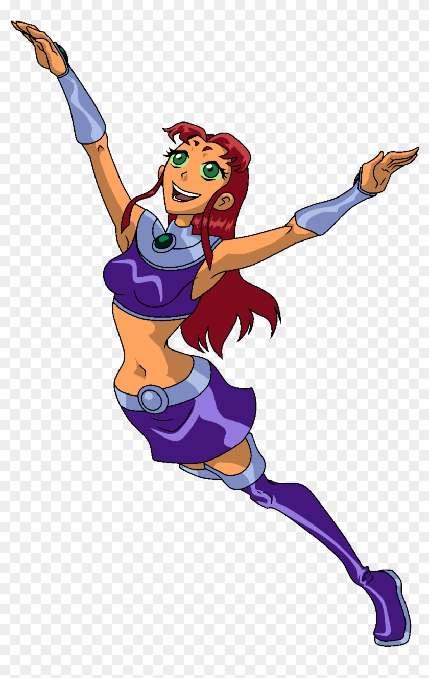 Starfire Superhero Log - Starfire Teen Titans Png #432260