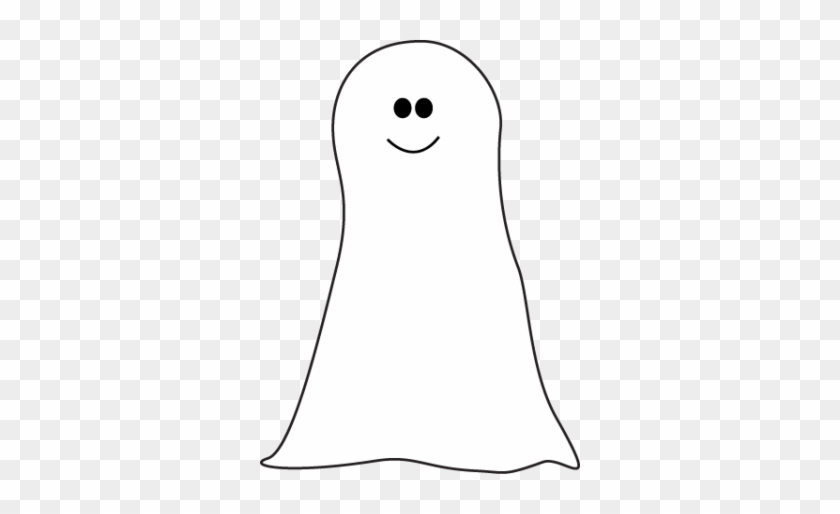 Cute Ghost Ghost Clipart - Ghost Face Clipart Black And White #432287