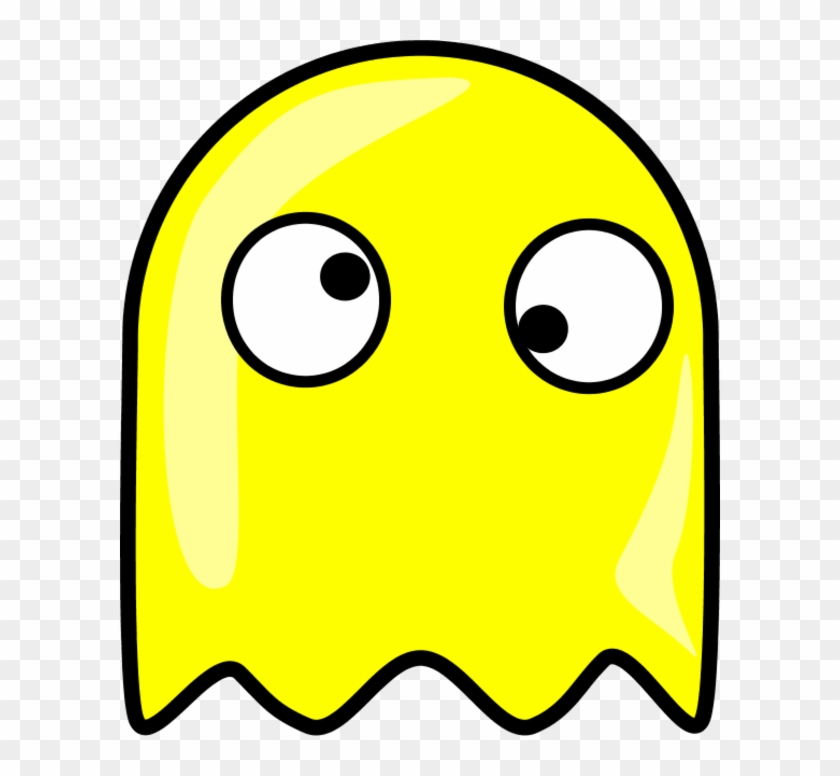 Ghost Pacman Clipart - Pacman Ghost Yellow Png #432288