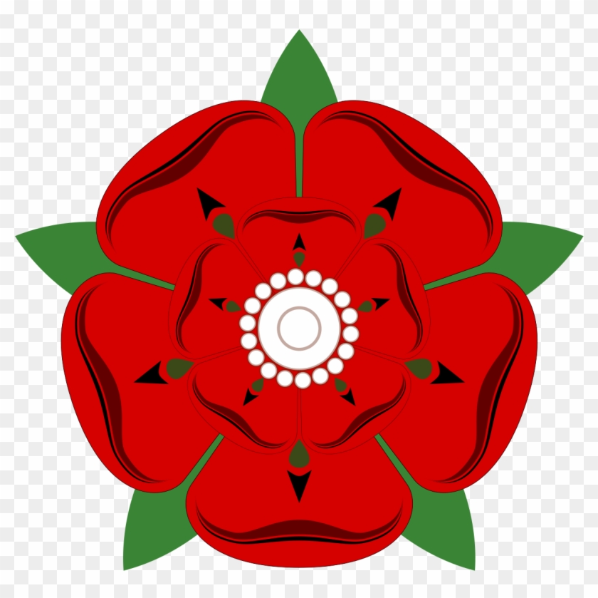 File - Lancashire Rose - Svg - War Of The Roses Lancaster #432310