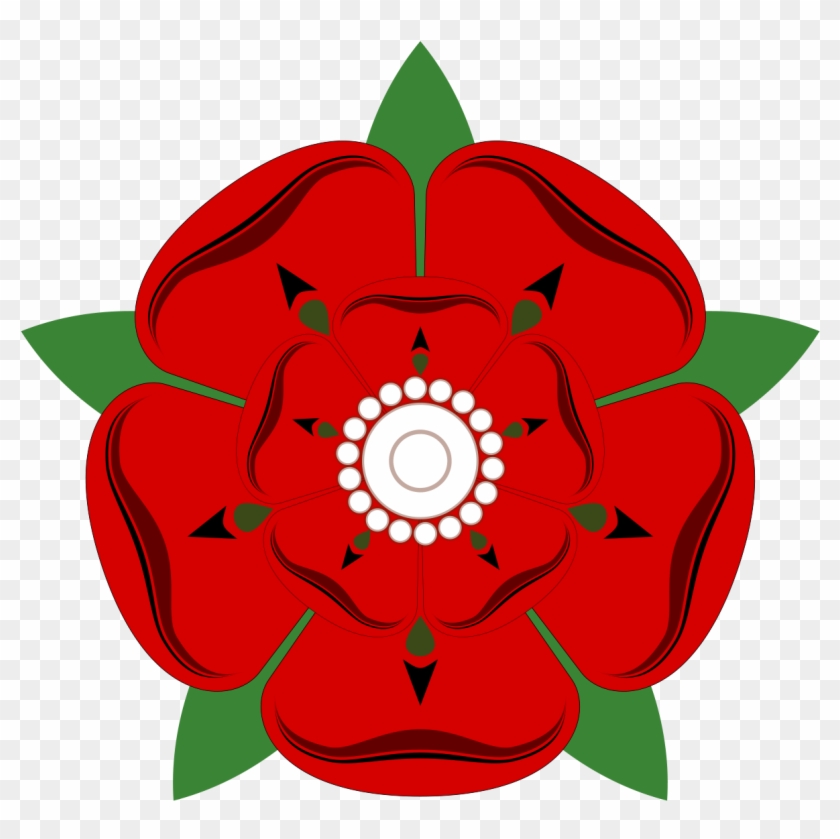 File - Lancashire Rose - Svg - War Of The Roses Lancaster #432310