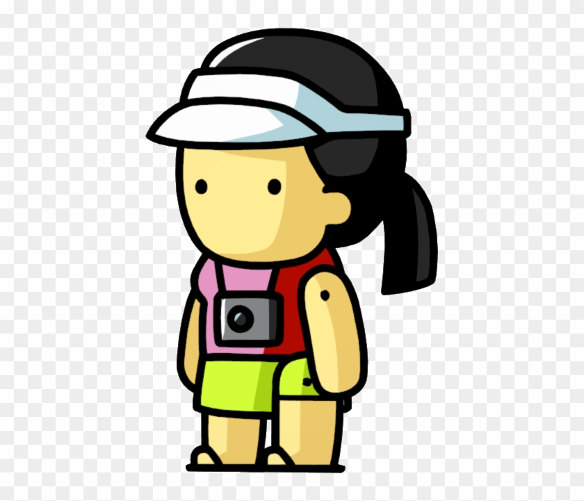 female tourist clipart