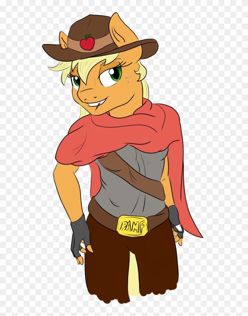 Anthro, Applejack, Artist - Cartoon #432412