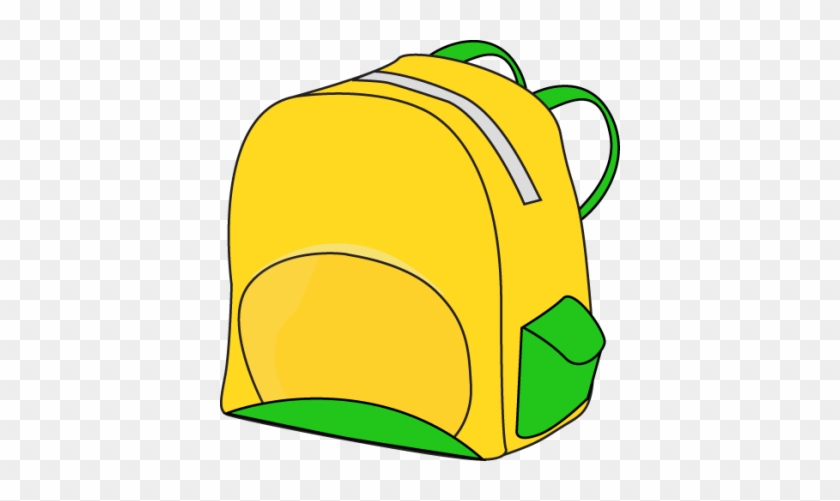 School Backpack Clipart Free Clipart Images - Yellow Backpack Clipart #432524