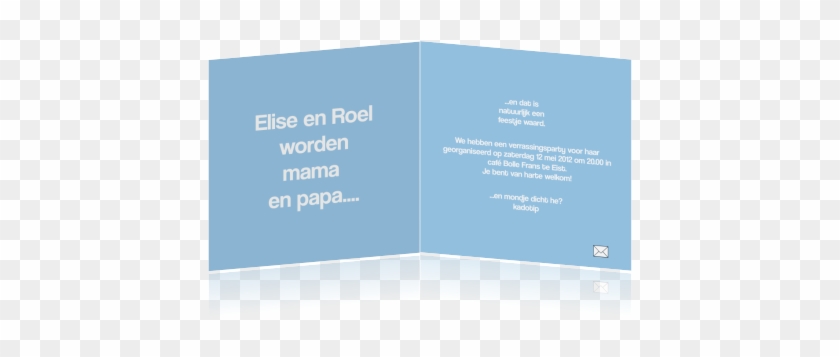 Een Leuk Rood Kaartje Met Een Baby Op De Voorkant - Brochure #432562