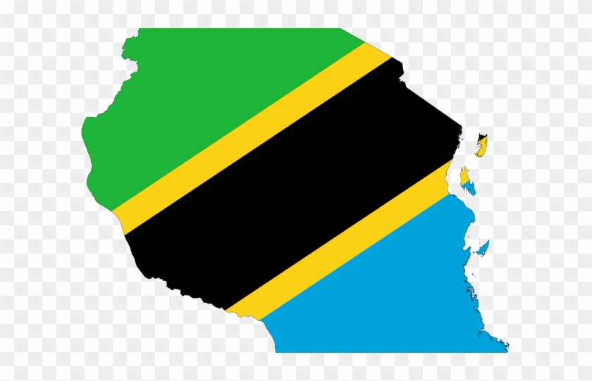 Tanzania - A Worksheet - Tanzania Flag Map #432648