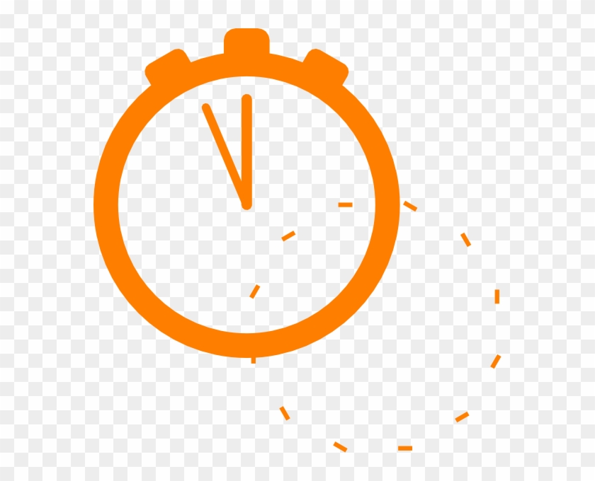 Stop Clipart Orange - Stopwatch Clipart #432674