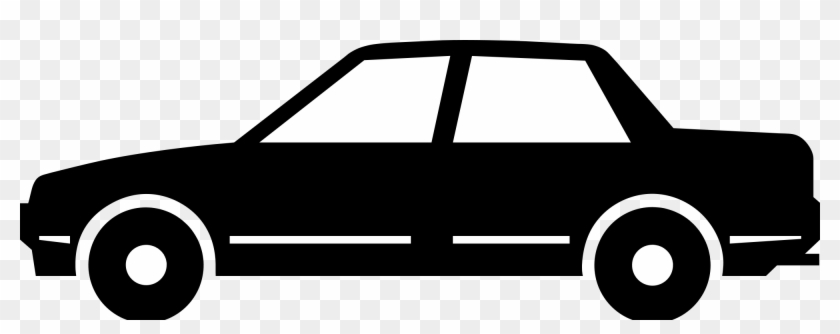 Open - Black And White Transparent Background Car Cartoon #432755